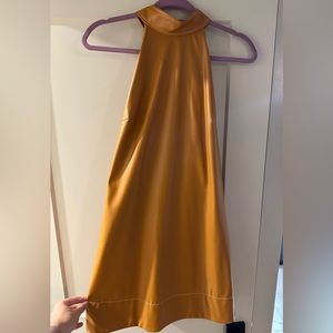 STAUD SICILY VEGAN LEATHER MINI DRESS size 12